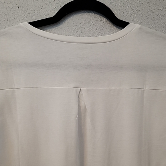 LO Brand White V Neck T-Shirt w Pocket Sz M - Picture 8 of 11